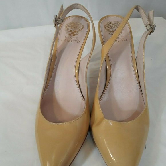 Vince Camuto 10 1/2  women's nude high heels - Picture 5 of 10